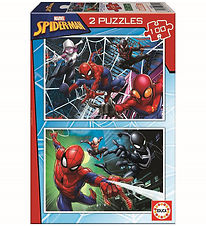 Educa Puzzel - 2x100 Bakstenen - Spider-Man