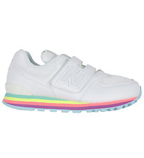 New Balance Shoe - 574 - White/Team Sky Blue