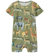 Name It Summer Romper - NbmJasen - Oil Green