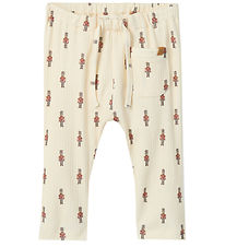 Lil' Atelier Trousers - Rib - NbmGio - Turtledove w. Tin Soldier