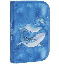 Beckmann Pencil Case w. Contents - Ocean - Blue