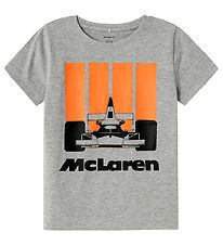 McLaren T-paita - NkmMateo - Grey Melange