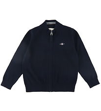 GANT Cardigan - Knitted - Shield - Evening Blue