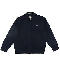 GANT PLZ Cardigan - Shield - Evening Blue