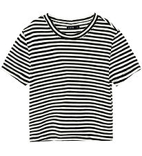 LMTD T-Shirt - NlfHiljas - Black/White Streifen