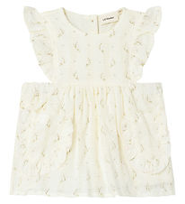 Lil' Atelier Dress - NbfJinna - Coconut Milk w. Flowers