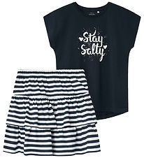Name It Set - Skirt/T-shirt - NkfViggea - Dark Sapphire