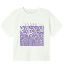 Name It Stuttermabolur - Skera - NkfJavase - Bright White/Purple