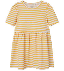 Name It Dress - NmfJinnia - Pale Marigold w. Stripes