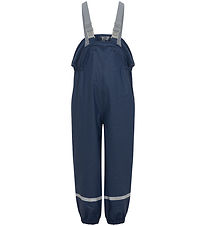 Color Kids Regenhose m. Fleece/Träger - PU - Dress Blues