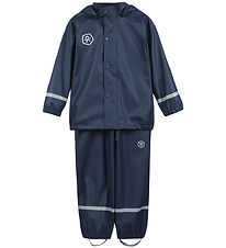 Color Kids Regnklder m. Hngslen - PU - Dress Blues