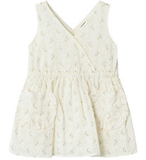 Lil' Atelier Kleid - NmfJinna - Kokosmilch m. Blumen