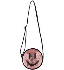 Molo Axelväska - Glitter Smile Bag - Svart/Rosa