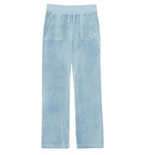 Juicy Couture Velours Hosen - Teil Strahl - Powder Blue