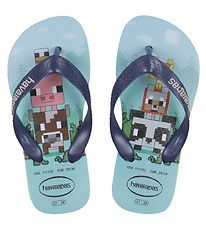 Havaianas Slippers - Kids minecraft - Lavender Blue