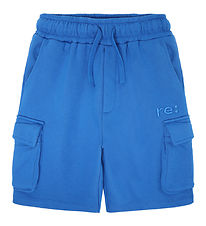 The New Shorts en Molleton - Recharge Cargo - Strong Blue