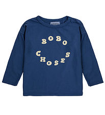 Bobo Choses T-paita - Vauva Bobo Choses Circle - Laivastonsinine
