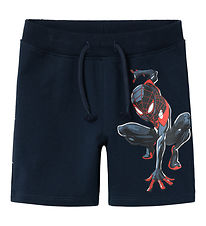 Name It Íþrótta stuttbuxur - NmmMu Spider-Man - Dark Sapphire