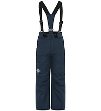 Color Kids Ski Pants w. Suspenders - Total Eclipse