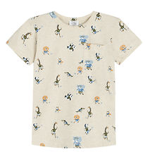 Hust and Claire T-Shirt - Anker - Wheat Melange