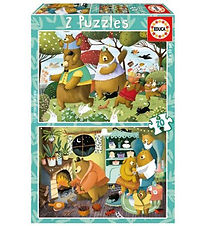 Educa Jigsaw Puzzle - 2x20 Bricks - Forest Tales