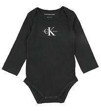 Calvin Klein Bodysuit L/ - Monogram - Ck Black