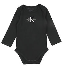 Calvin Klein Bodysuit L/æ - Monogram - Ck Black