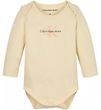 Calvin Klein Romper l/ - Monogram - Nagloed/Pink Sand