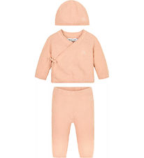 Calvin Klein Gift Set - Blouse/Leggings/Beanie - Waffle Knitted