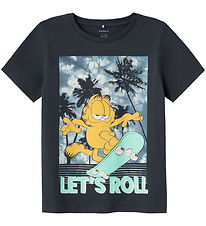 Name It T-Shirt - NkmMaclin Garfield - India Ink av. Imprim
