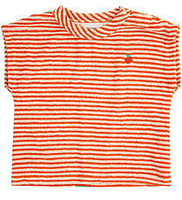 Bobo Choses T-paita - Vauva Oranssi Raidat Terry - Oranssi