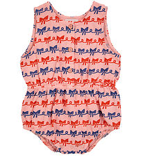 Bobo Choses Summer Romper - Ribbon Bow - Pink