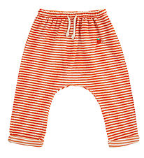 Bobo Choses Pantalon - Bb Orange Rayures Terry sarouel - Orang