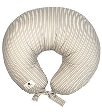 Pine Cone Nursing Pillow - Kapok - Nora - Beige Stripe