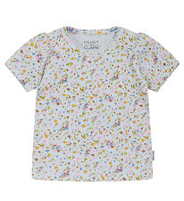 Hust and Claire T-Shirt - Rib - Blancalina - Wasser m. Blumen