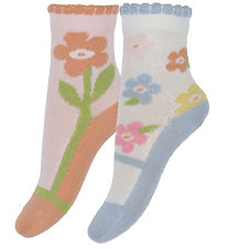 Hust and Claire Socken - 2er-Pack - Florie - Icy Pink