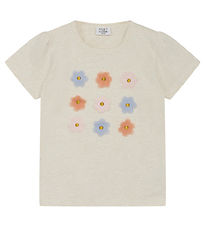 Hust and Claire T-Shirt - Aliana - Whisper Melange m. Blumen