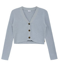 Hust and Claire Cardigan - Gebreid - Rib - Patricia - Blue Vlas