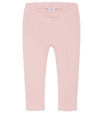 Hust and Claire Leggings - Rib - Le - Icy Rosa m. Rosett