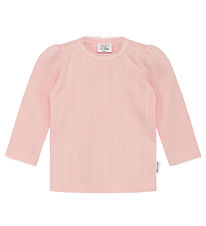Hust and Claire Bluse - Andreia - Icy Pink m. Lochmuster