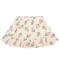The New Siblings Skirt - TnsKaya - White Swan Watermelon AOP