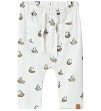 Lil' Atelier Trousers - Rib - NbmGavo - Coconut Milk/Boat
