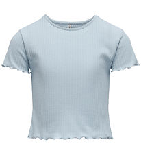 Kids Only Stuttermabolur - KogNella - Rib - Noos - Cashmere Blue