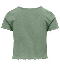 Kids Only Stuttermabolur - KogNella - Rib - Noos - Hedge Green