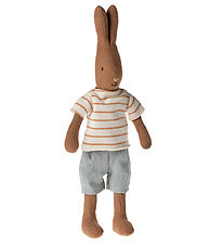 Maileg Soft Toy - Rabbit - Size 1 - Striped T-shirt Duck Shorts