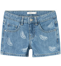 Name It Shorts - NkfRose - Denim Blue/AGRUMES