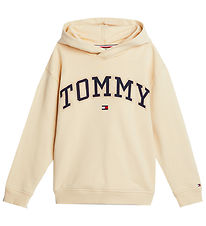 Tommy Hilfiger Hoodie - Varsity Embroidery - Country Ivory