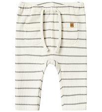 Lil' Atelier Trousers - Rib - NbmKail - Coconut Milk