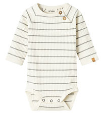 Lil' Atelier Romper l/ - Rib - NbmKail - Kokosmelk