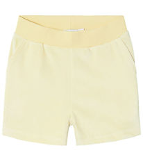 Name It Shorts - Fluweel - NkfDebbie - Pastel Yellow